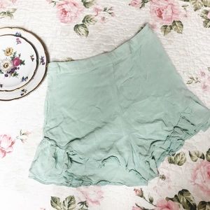 High waist ruffle shorts ASOS